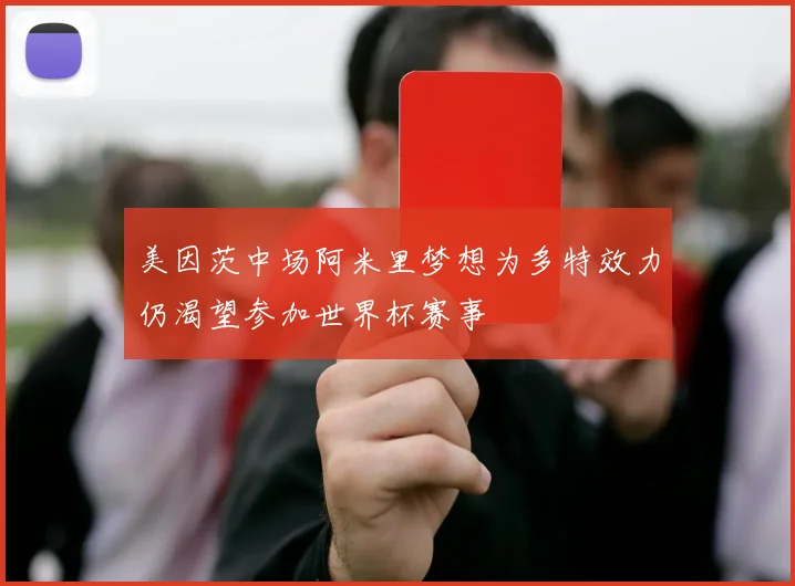美因茨中场阿米里梦想为多特效力仍渴望参加世界杯赛事